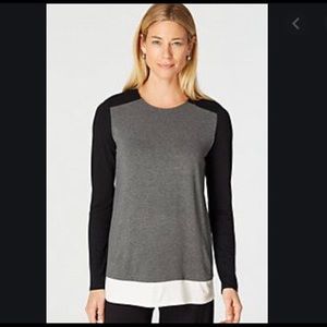 J.Jill Wearever Color Block Top
